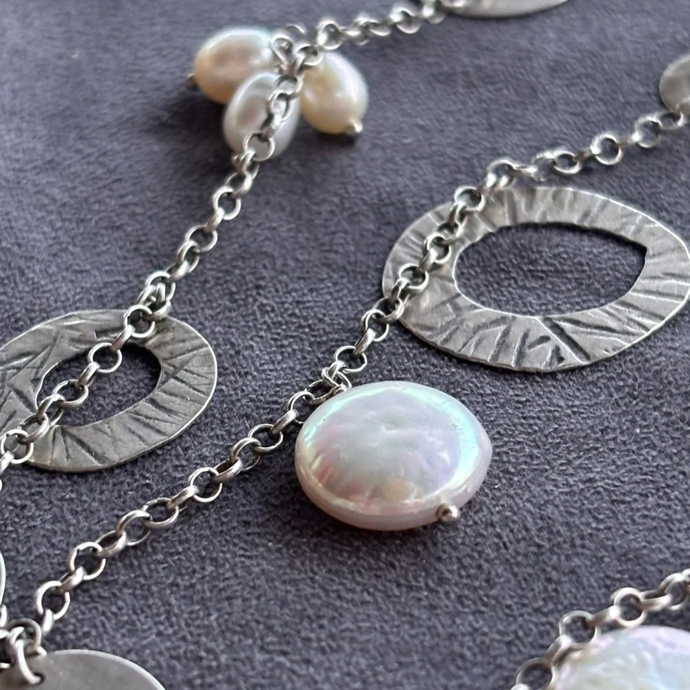 Silpada Sterling Silver Pearl of a Girl Necklace N2197